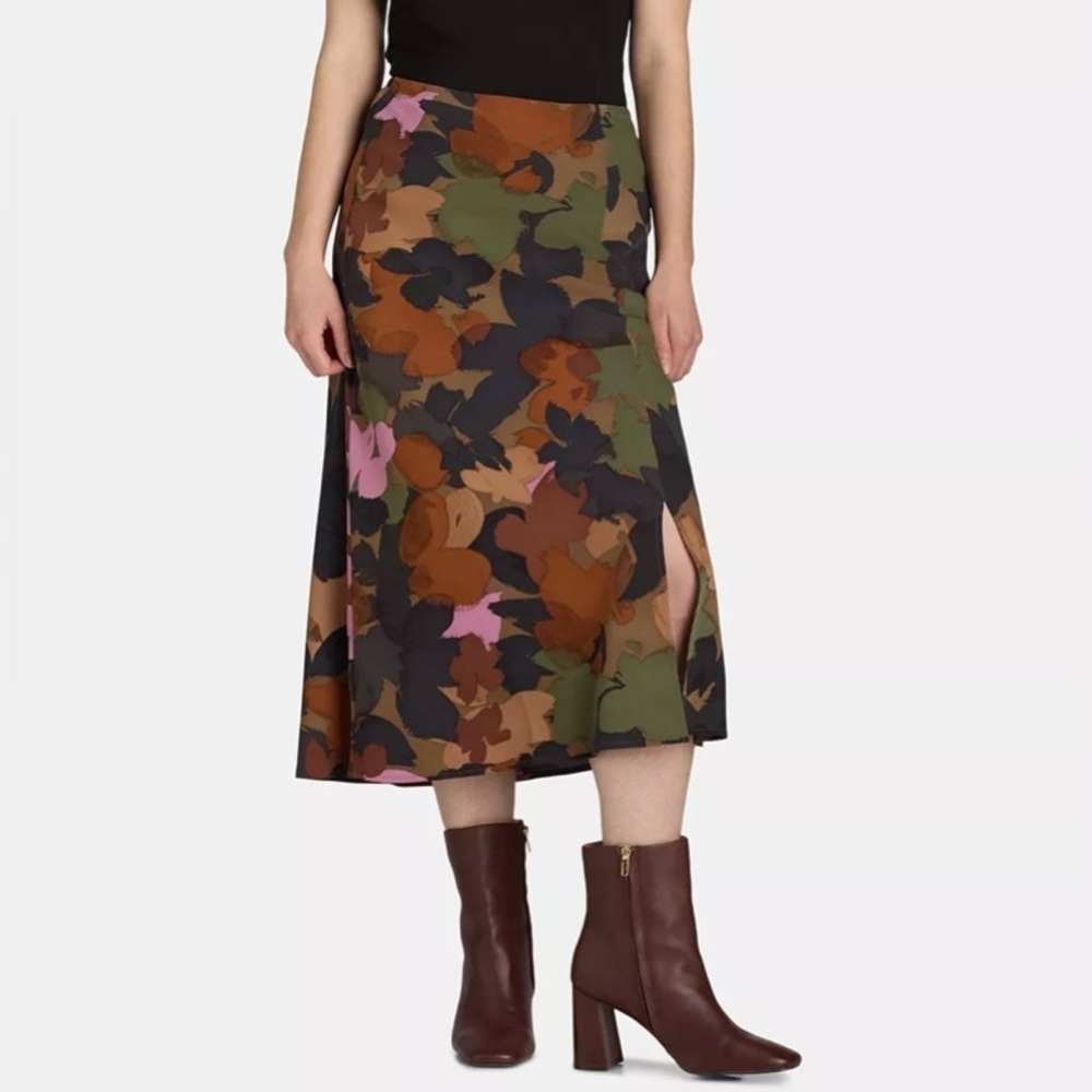 Time and Tru Women's Midi Slip Skirt